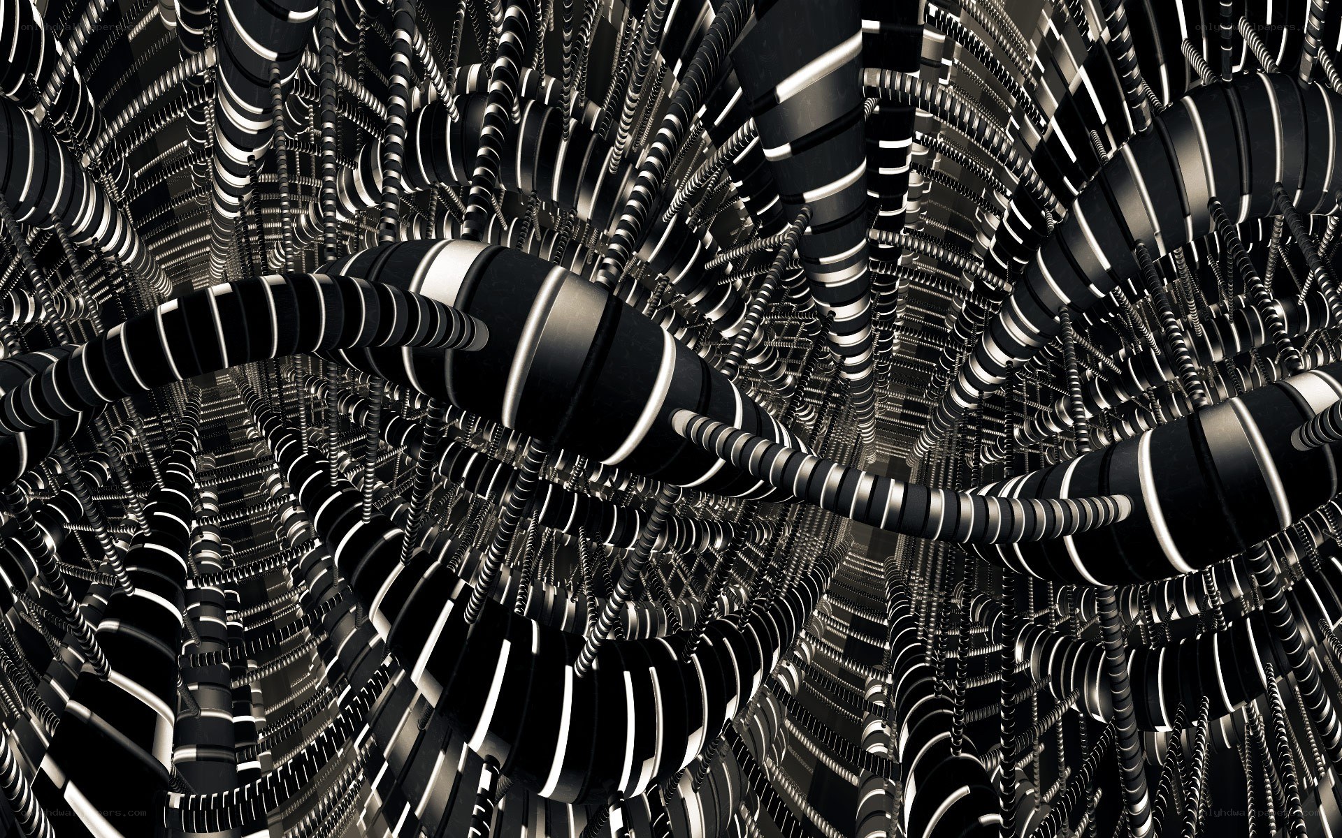 abstract mechanical tunnel