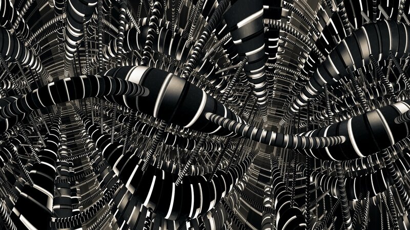 abstract mechanical tunnel
