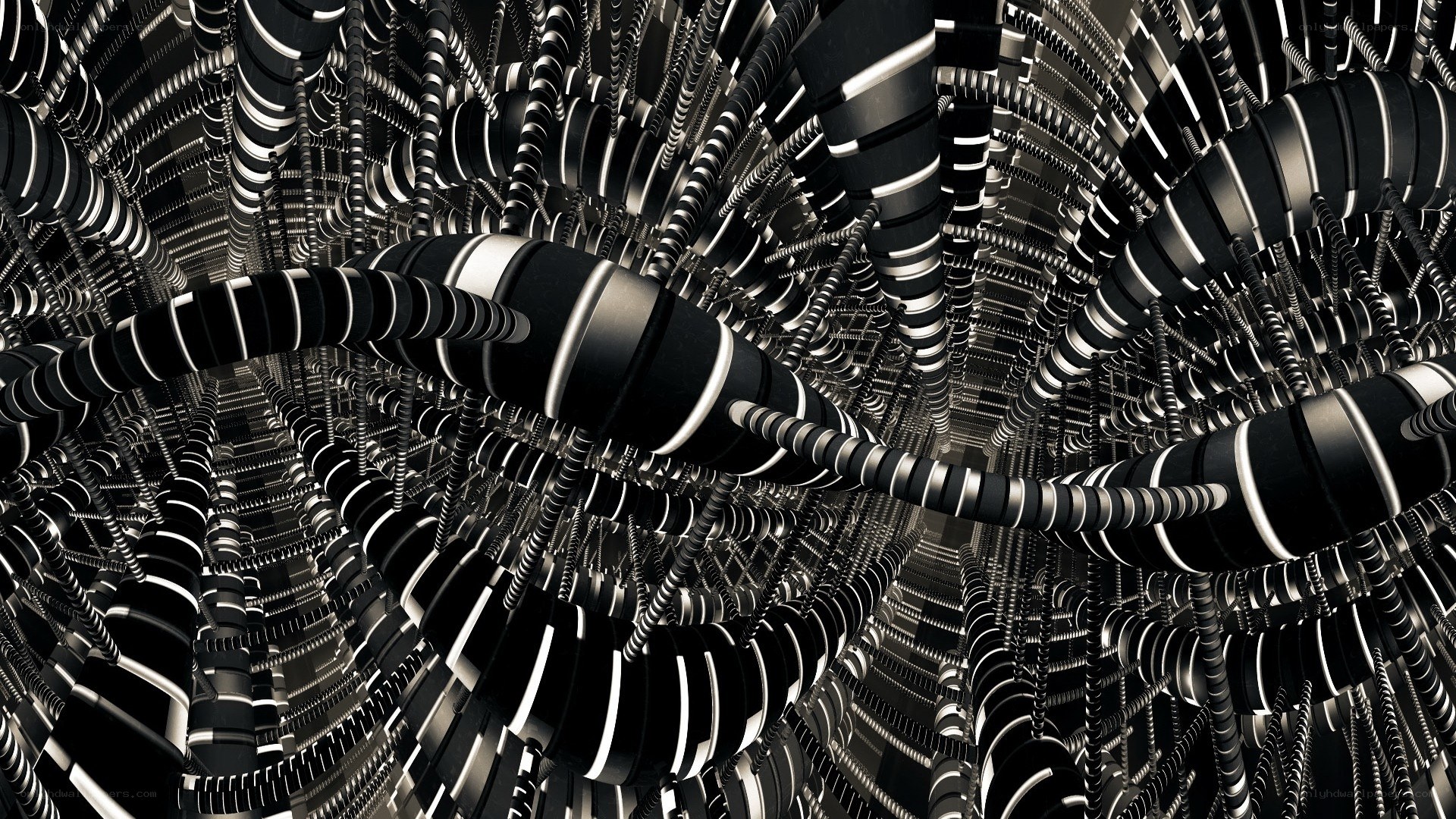 abstract mechanical tunnel