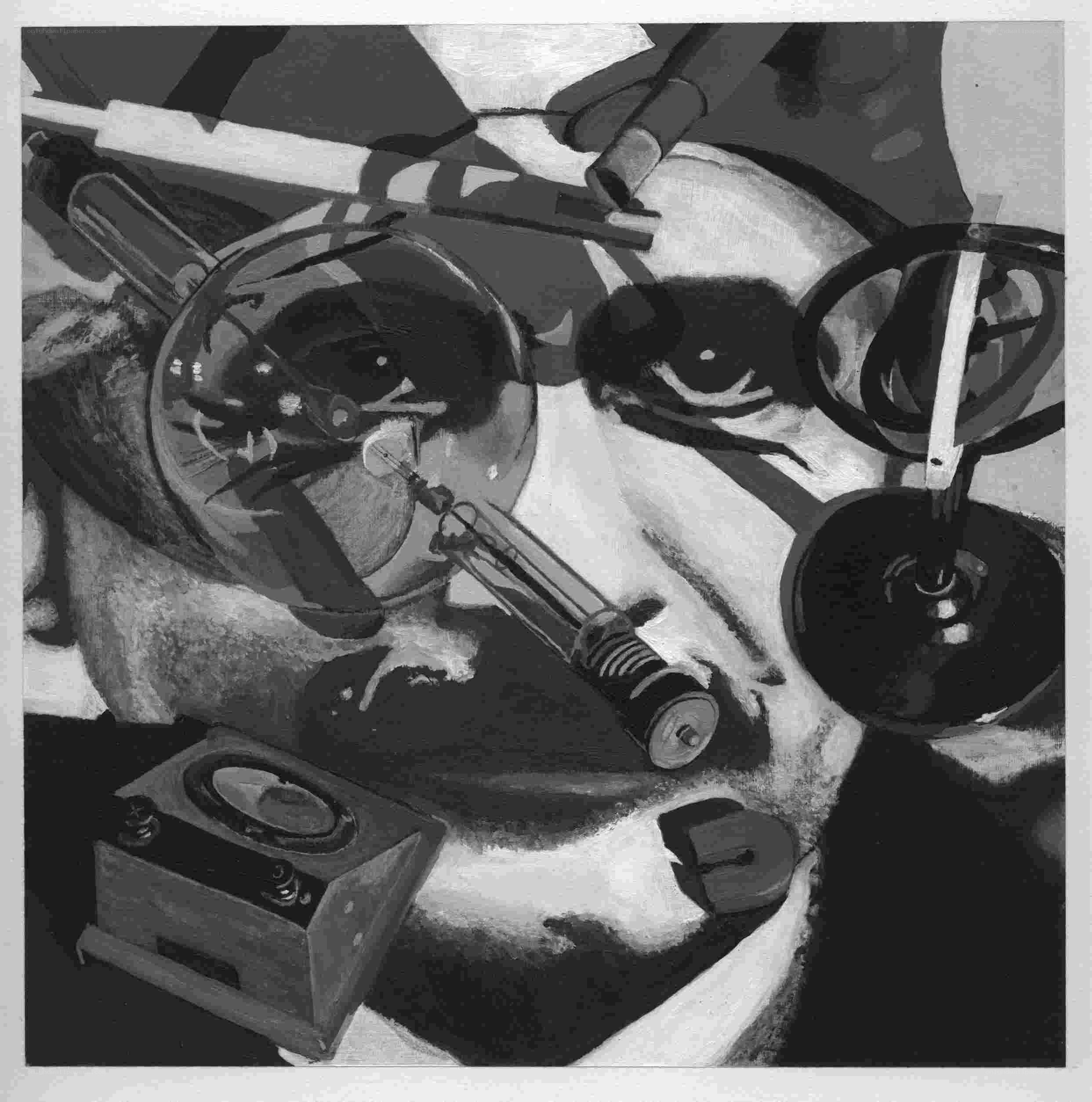 abstract medical equipment collage