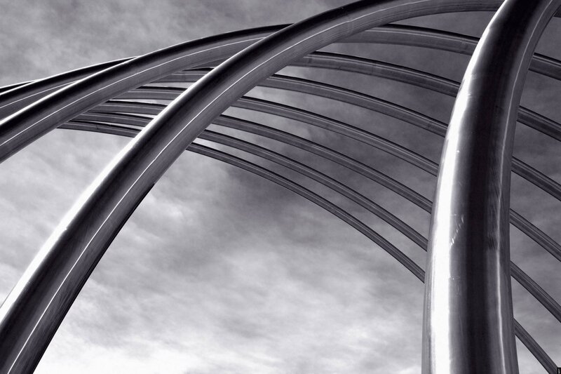 Abstract metal arches