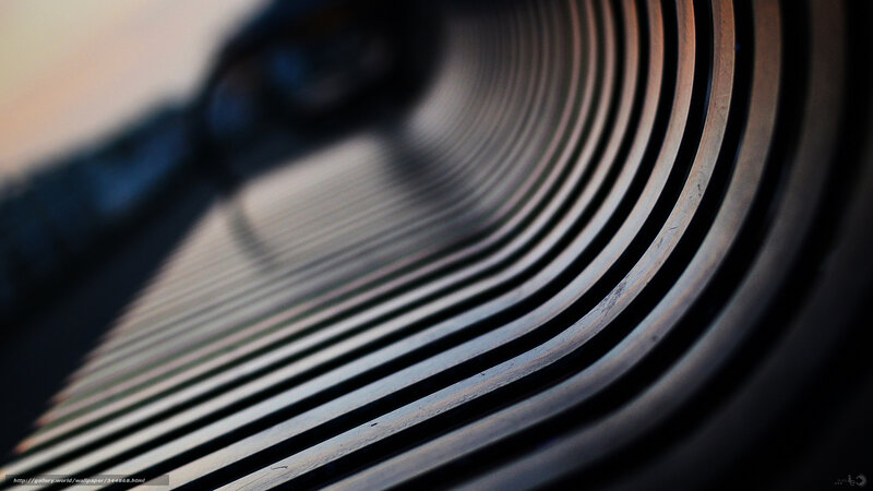Abstract metal grating pattern