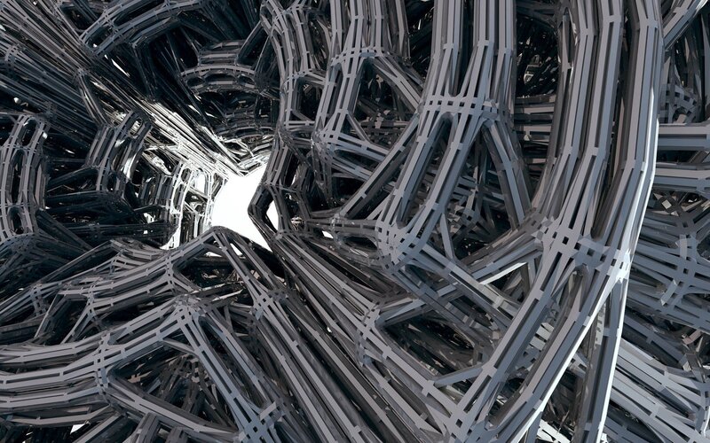 abstract metal structure