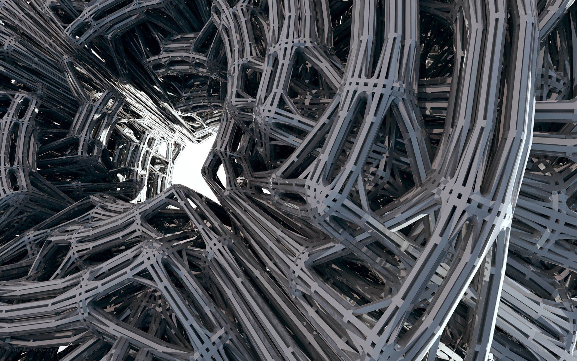 abstract metal structure
