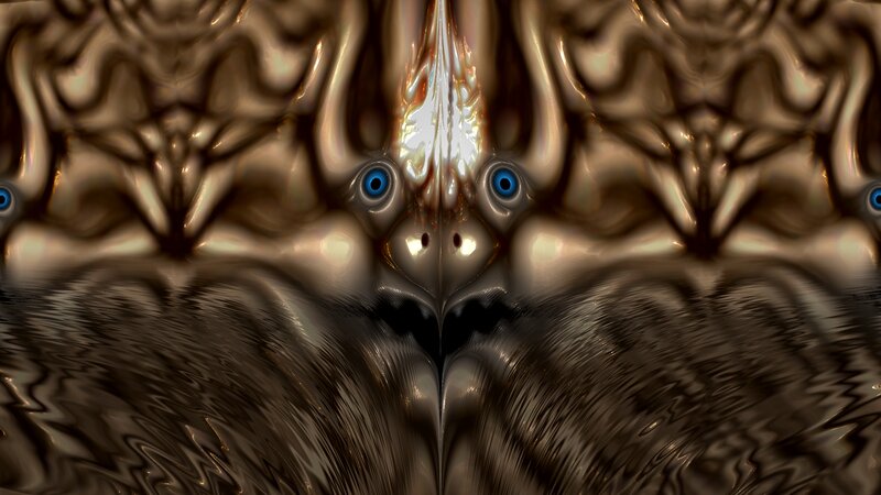 Abstract Metallic Creature