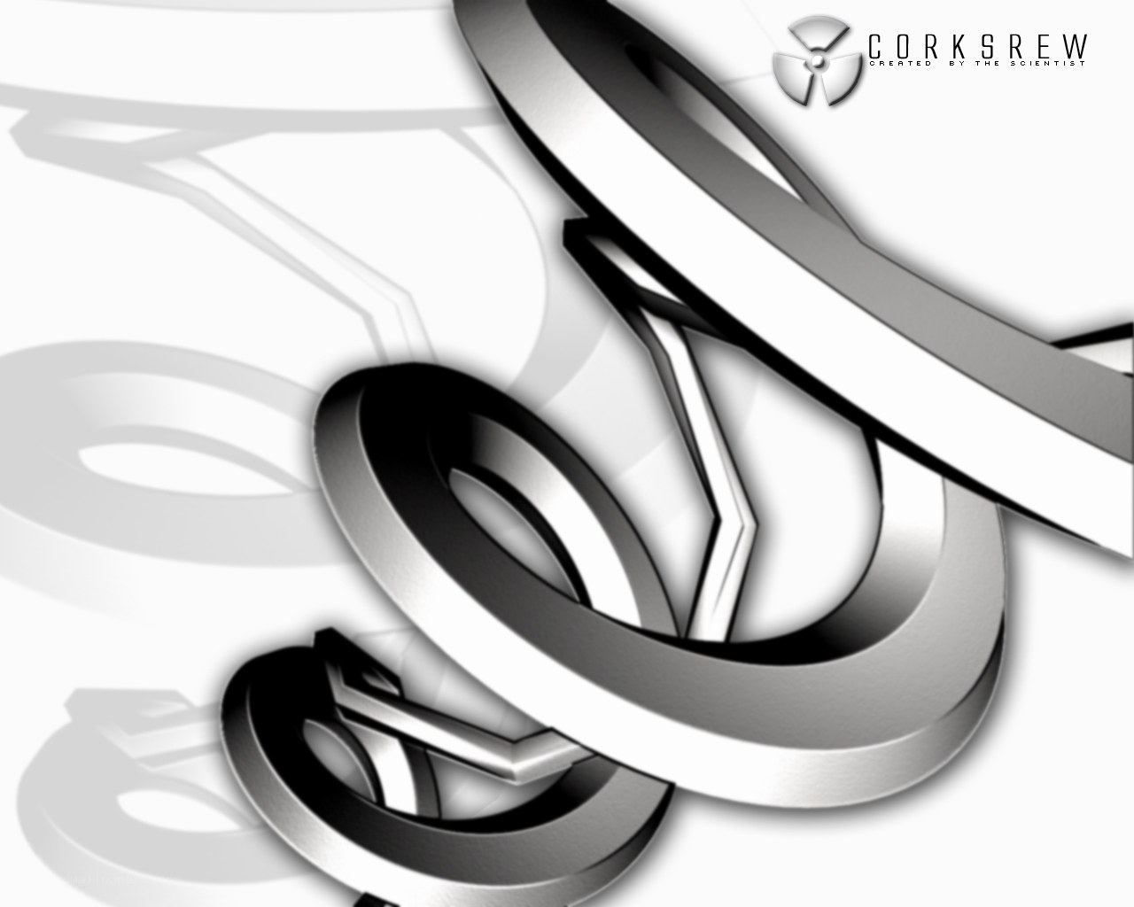 abstract metallic design