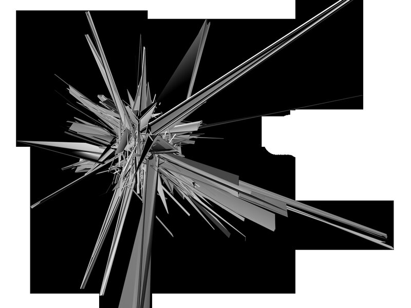 abstract metallic explosion