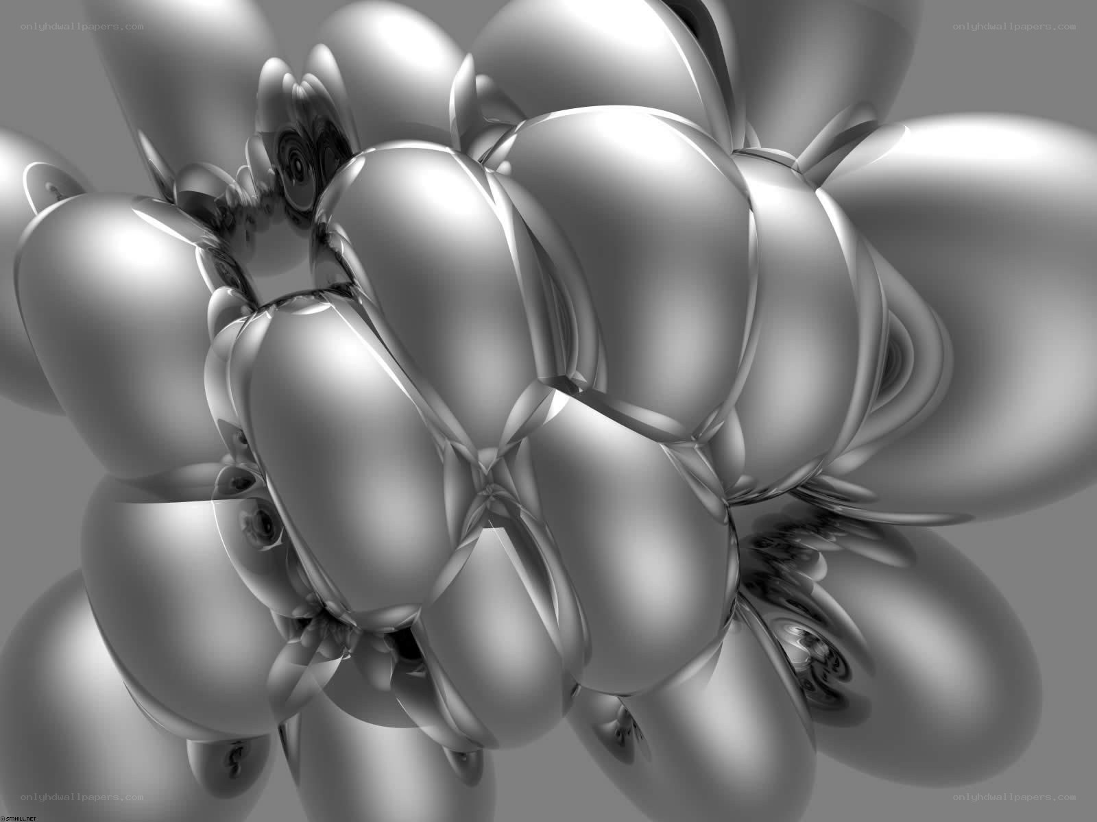 abstract metallic fractal structure