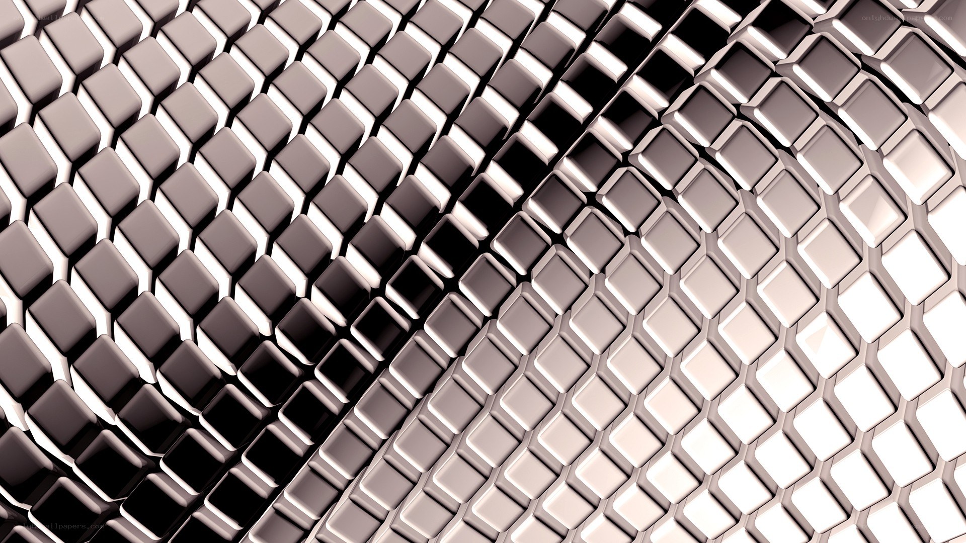 Abstract metallic grid pattern