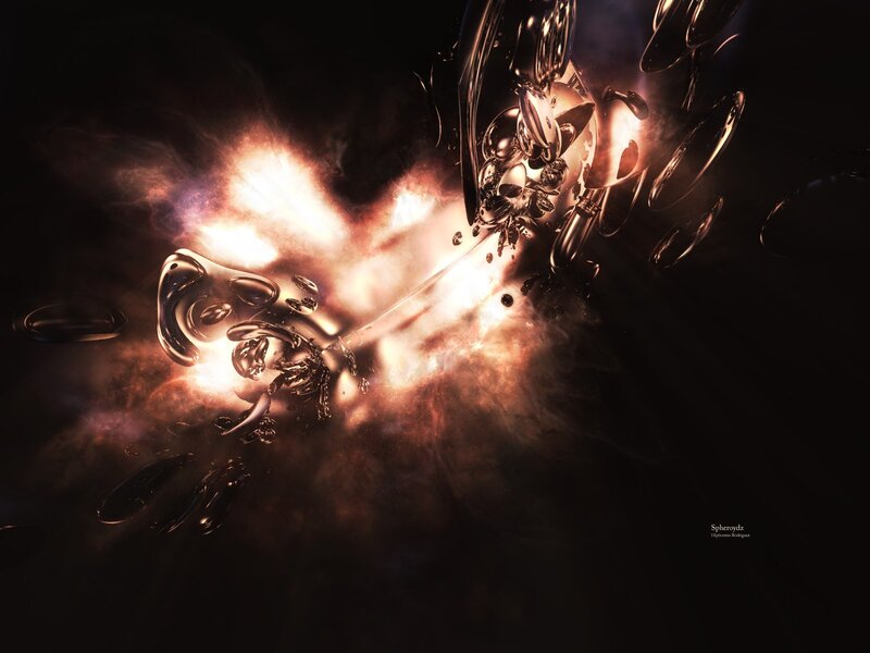 Abstract Metallic Liquid
