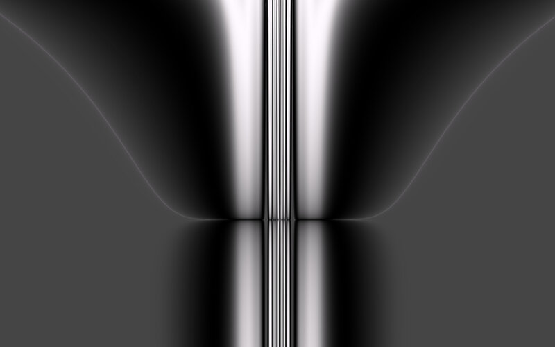 Abstract metallic reflection