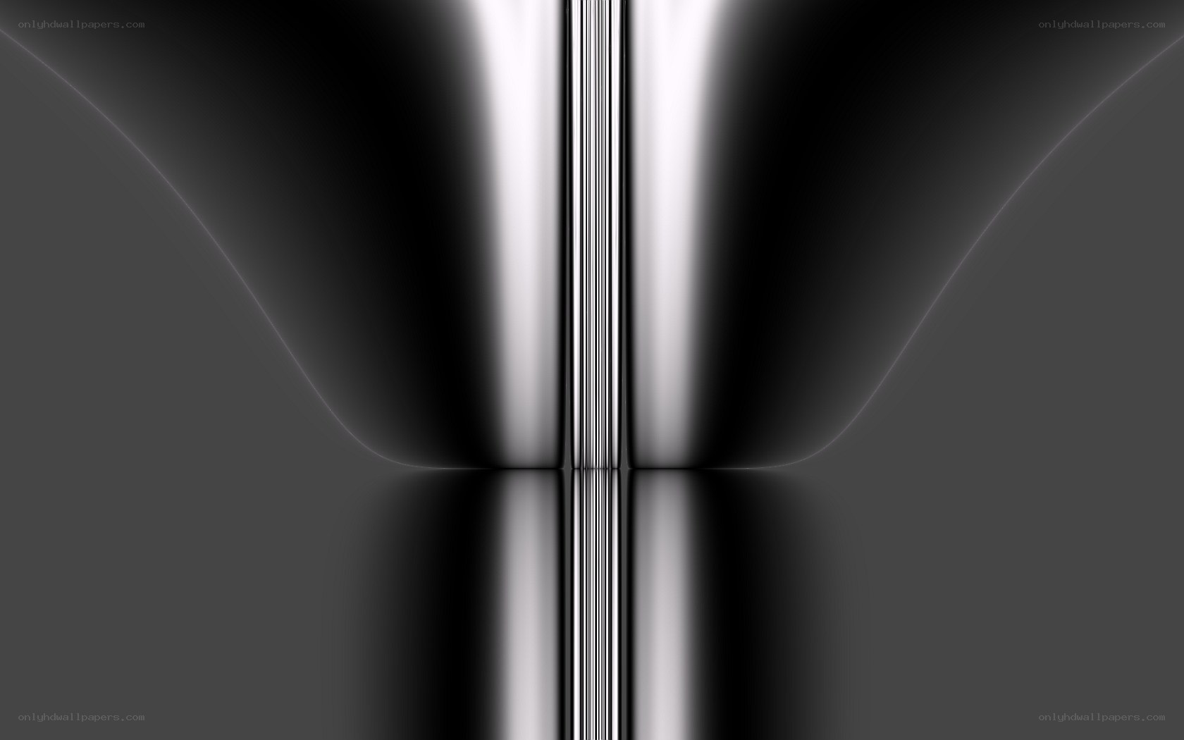Abstract metallic reflection
