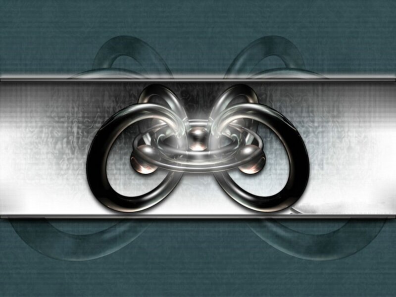 abstract metallic ring design