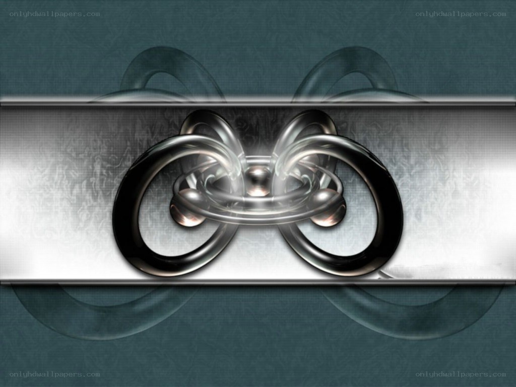 abstract metallic ring design