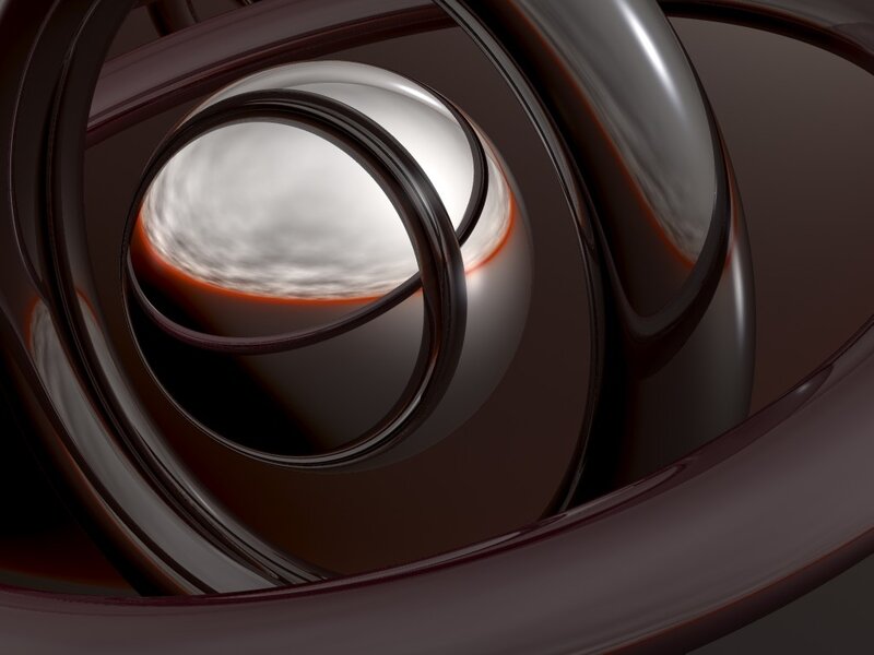 Abstract Metallic Rings — Brown