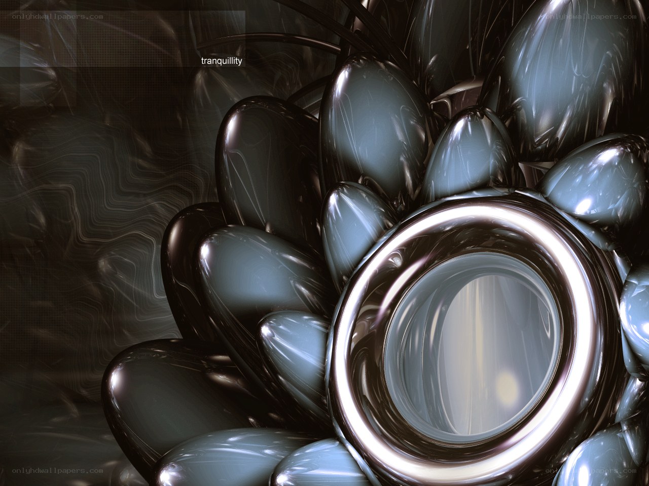 abstract metallic sculpture