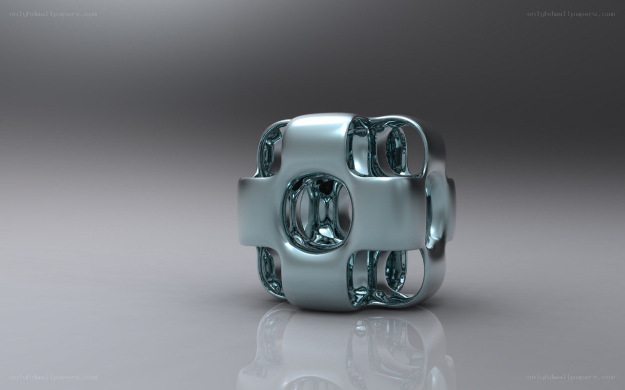 abstract metallic sculpture