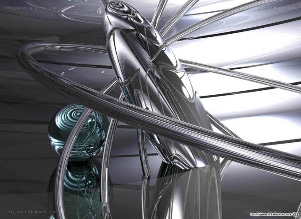 abstract metallic sculpture