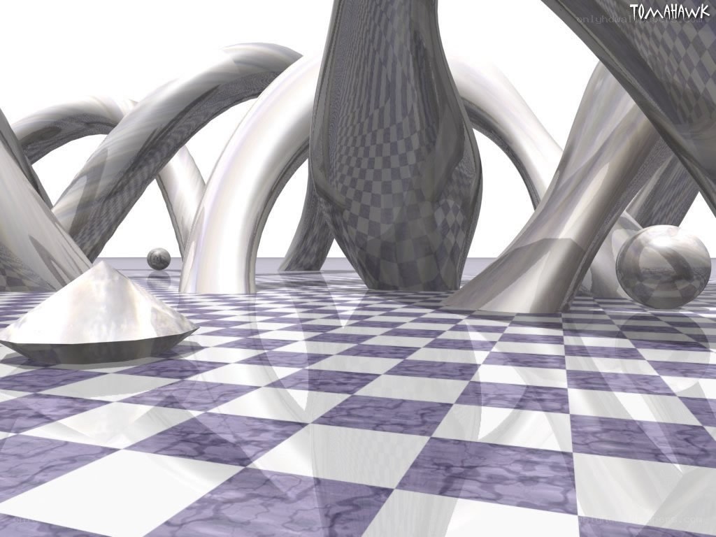 abstract metallic sculpture