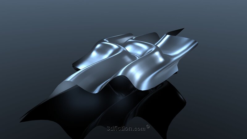 abstract metallic sculpture