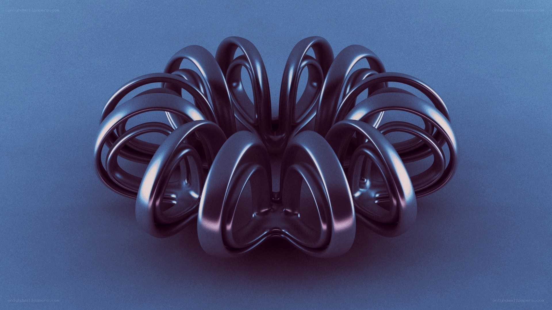 Abstract metallic sculpture