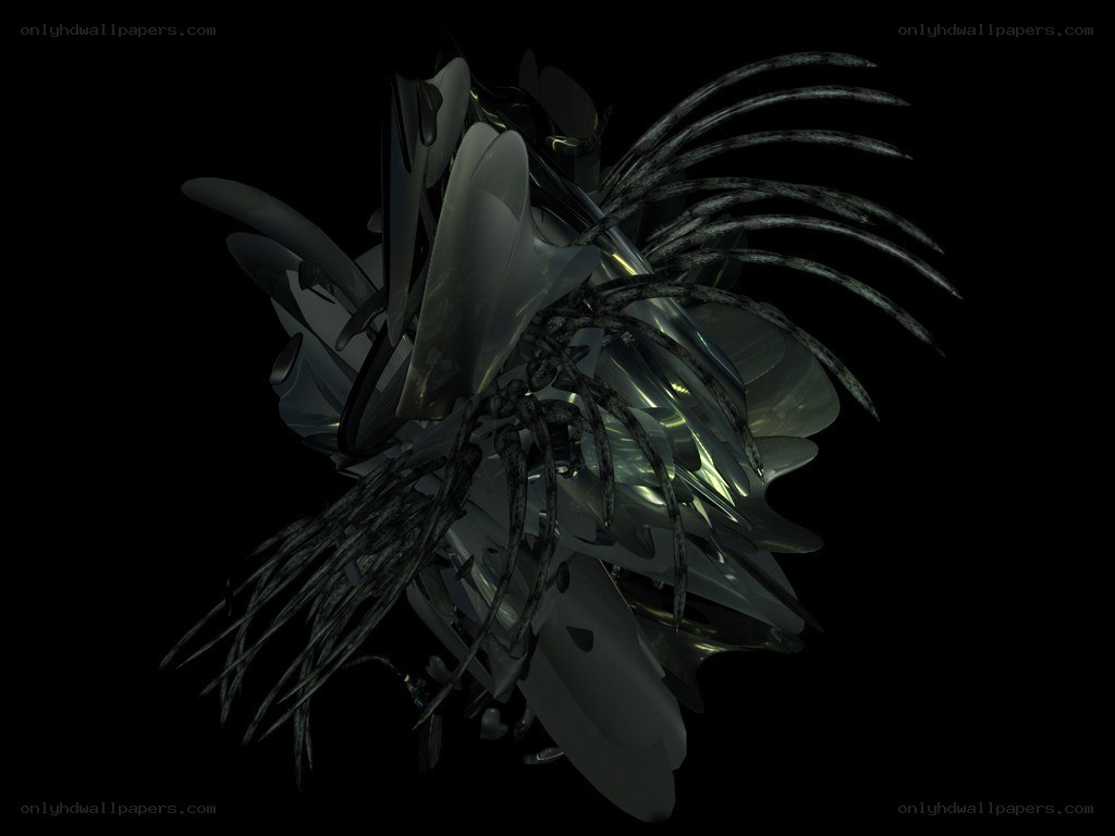 abstract metallic sculpture