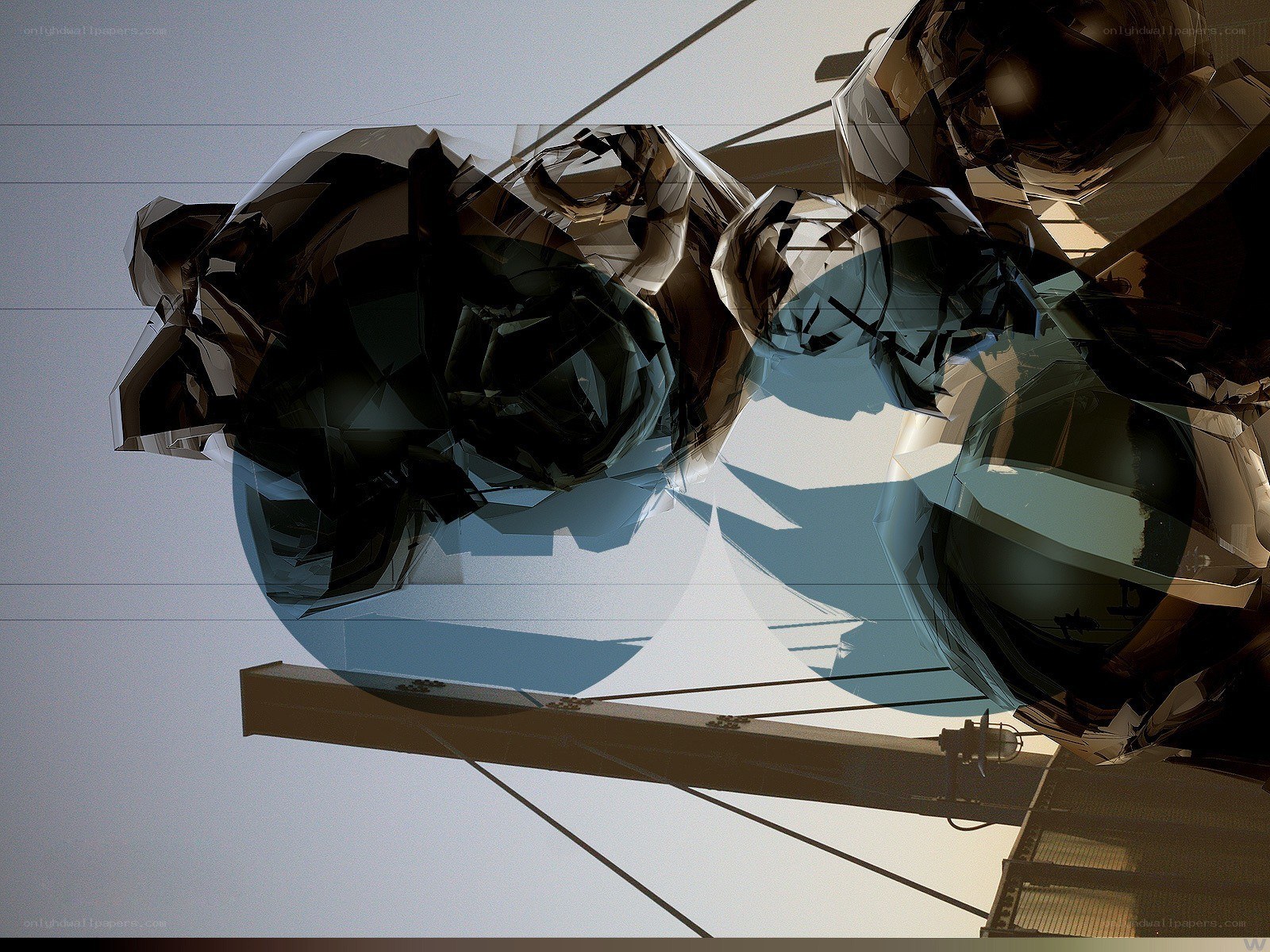 abstract metallic sculpture