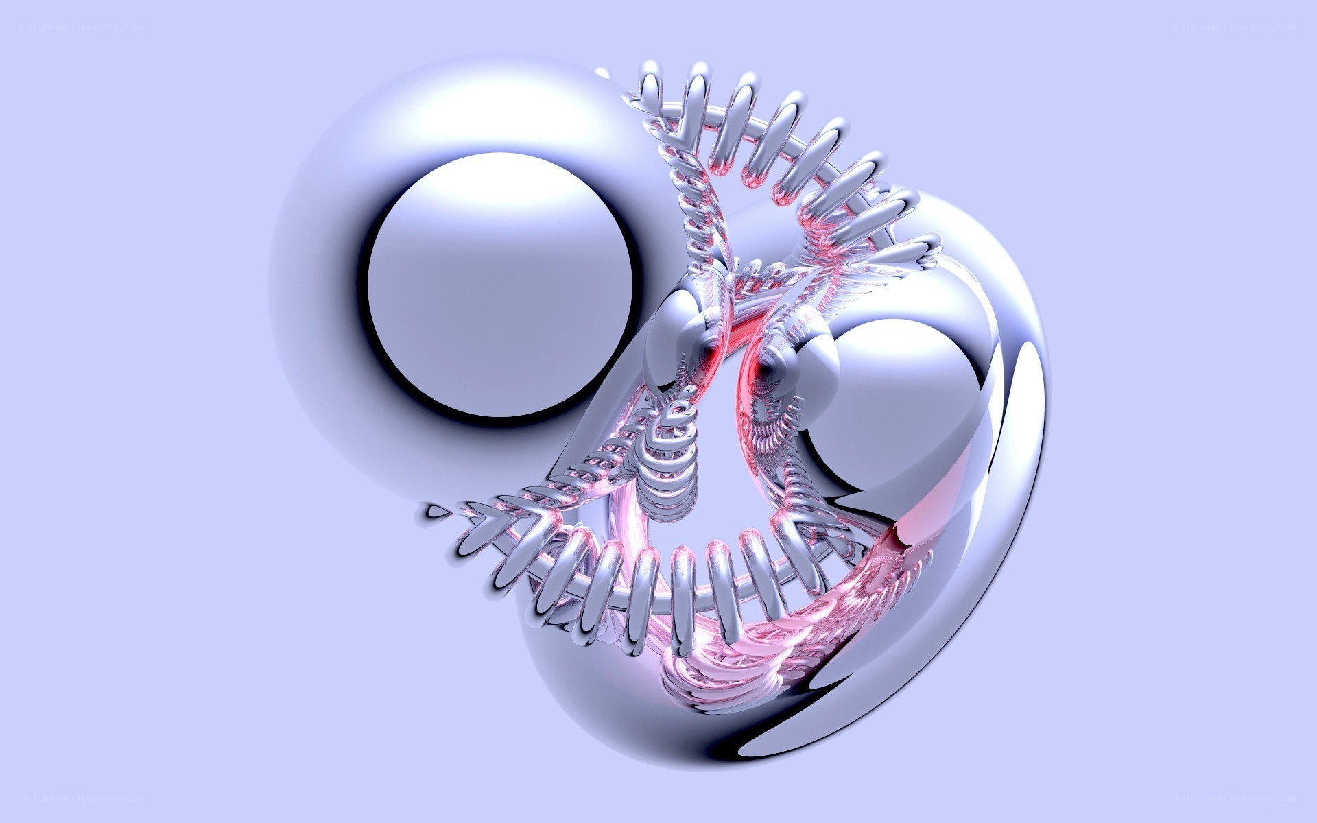 abstract metallic sculpture