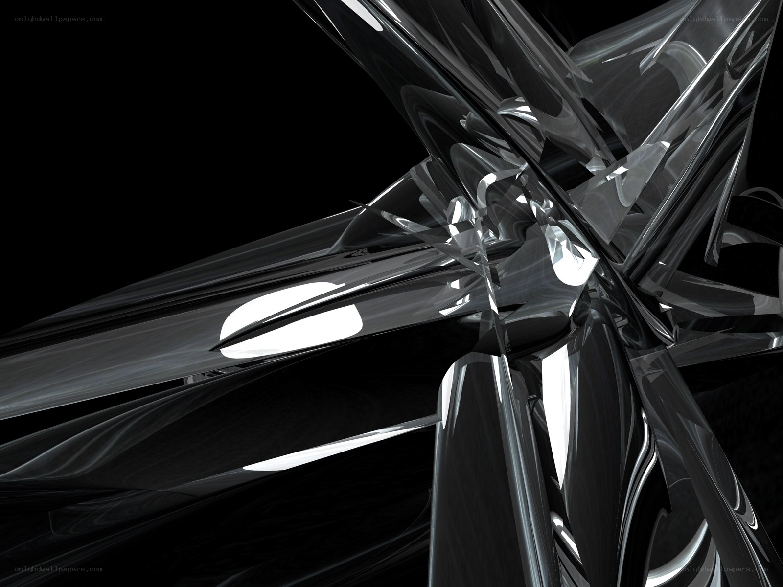 abstract metallic sculpture