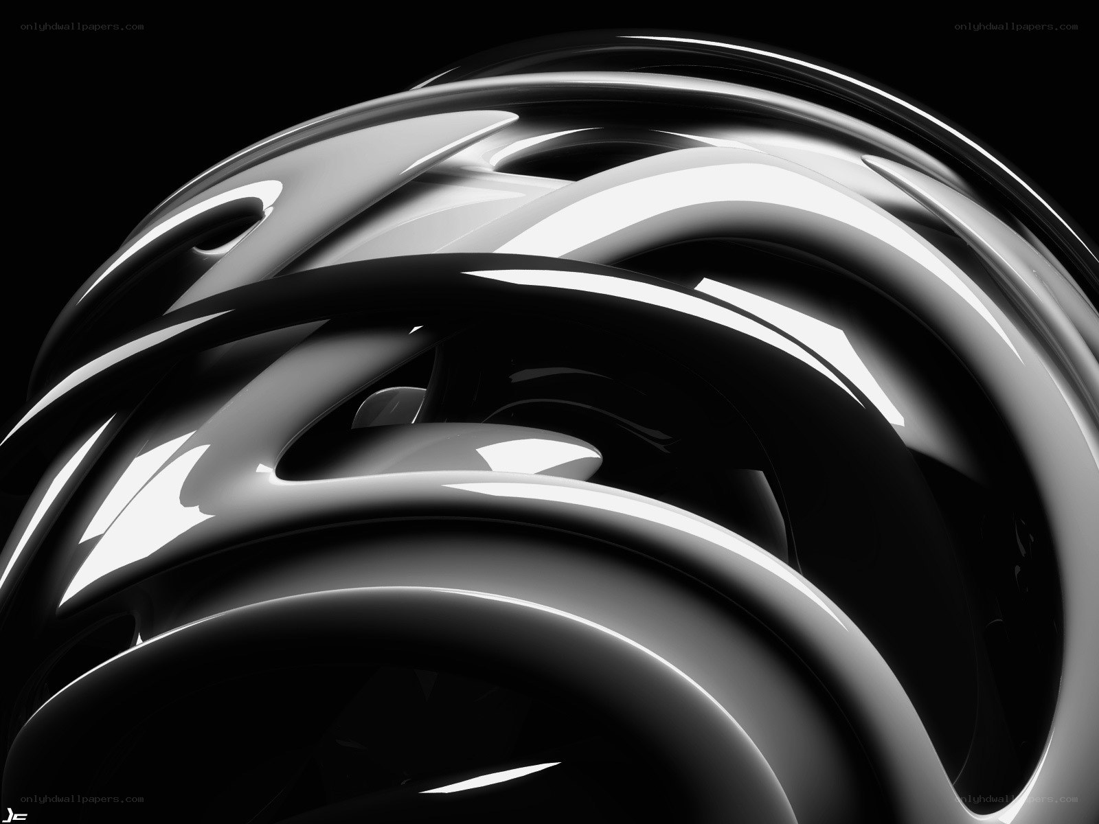abstract metallic sculpture