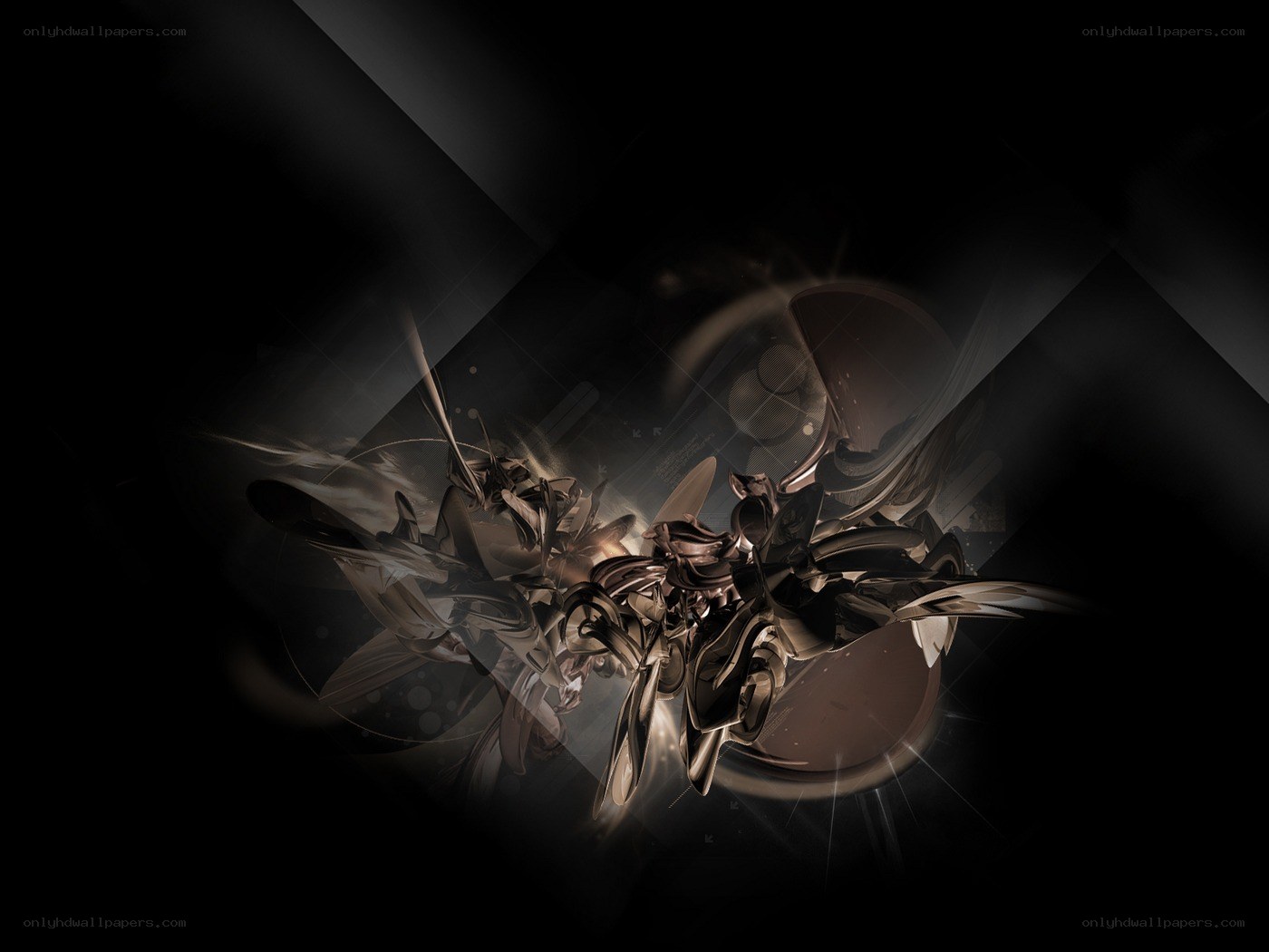 abstract metallic sculpture