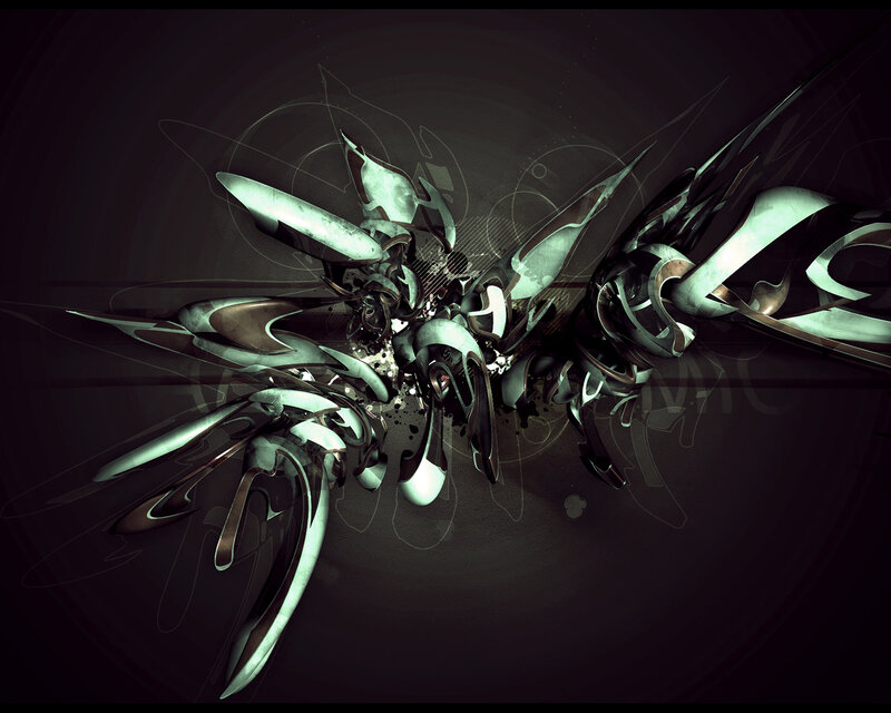 abstract metallic sculpture