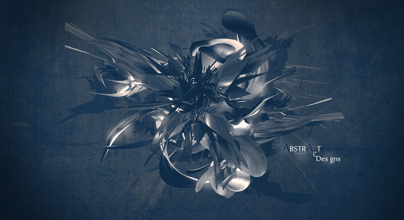 Abstract metallic sculpture