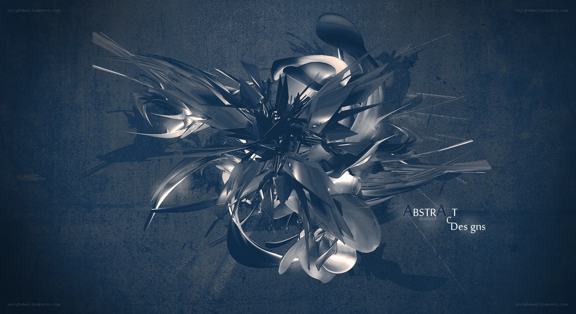 Abstract metallic sculpture