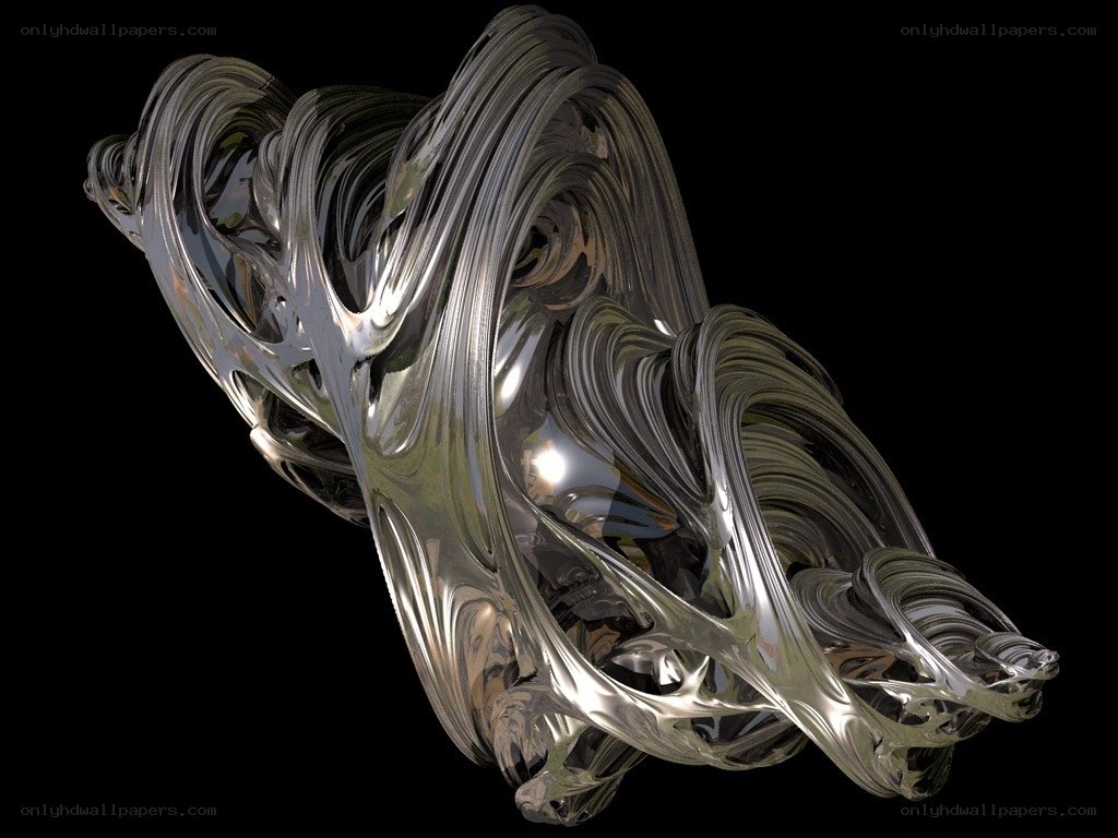 Abstract metallic sculpture