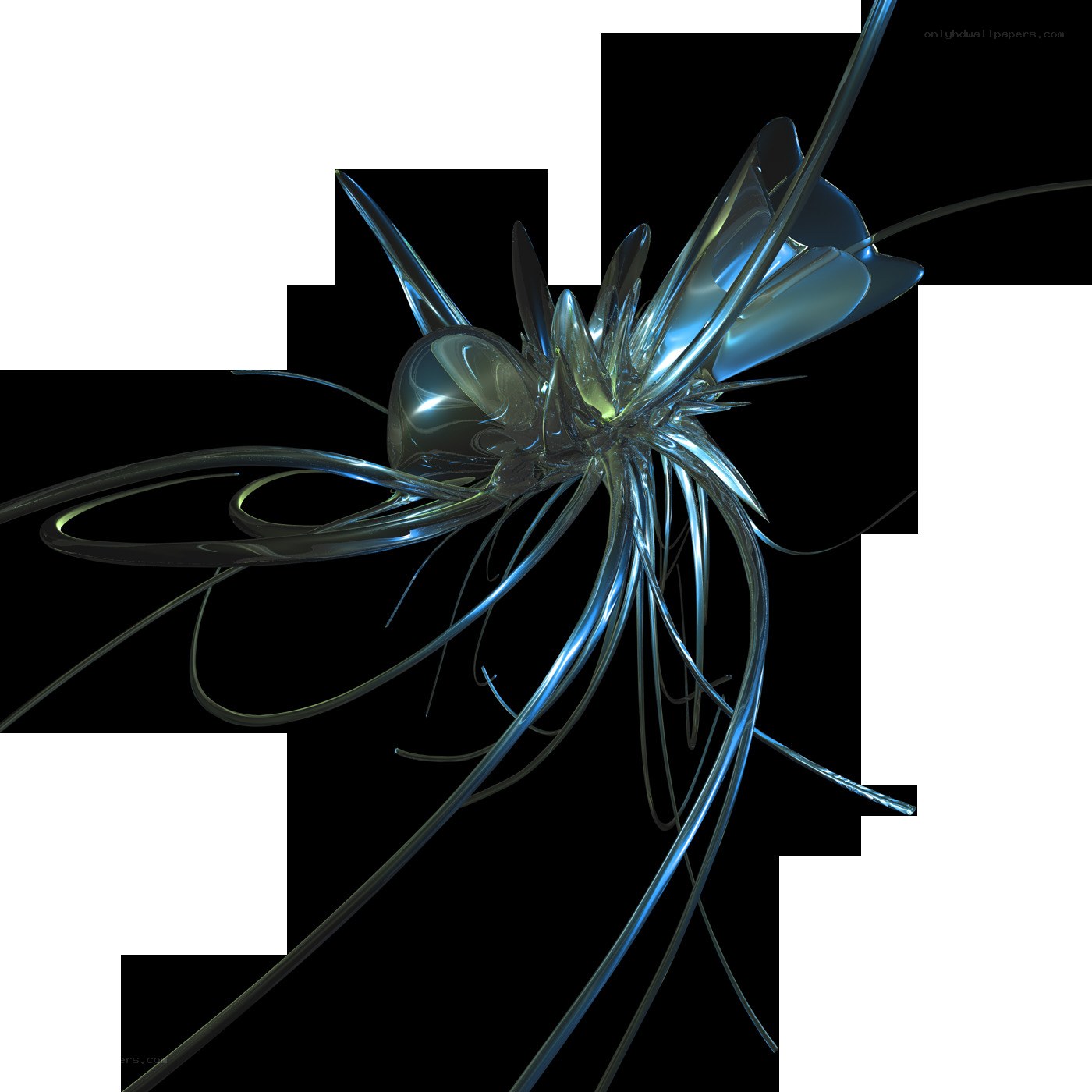 abstract metallic sculpture
