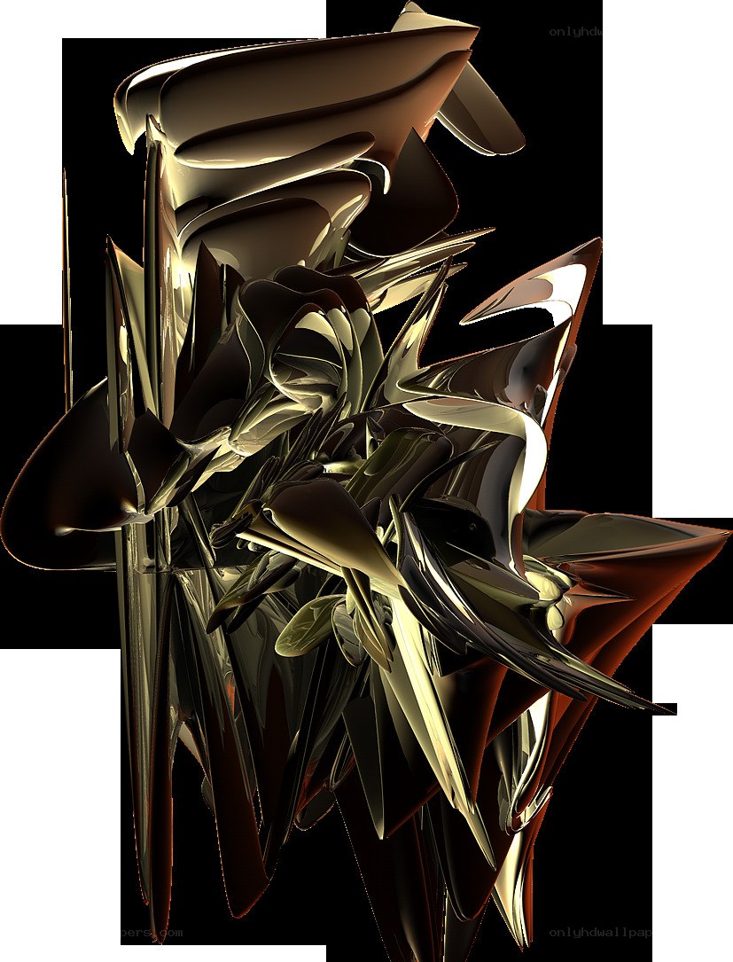 abstract metallic sculpture