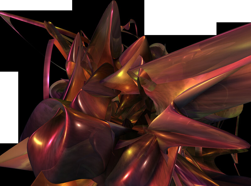 abstract metallic sculpture