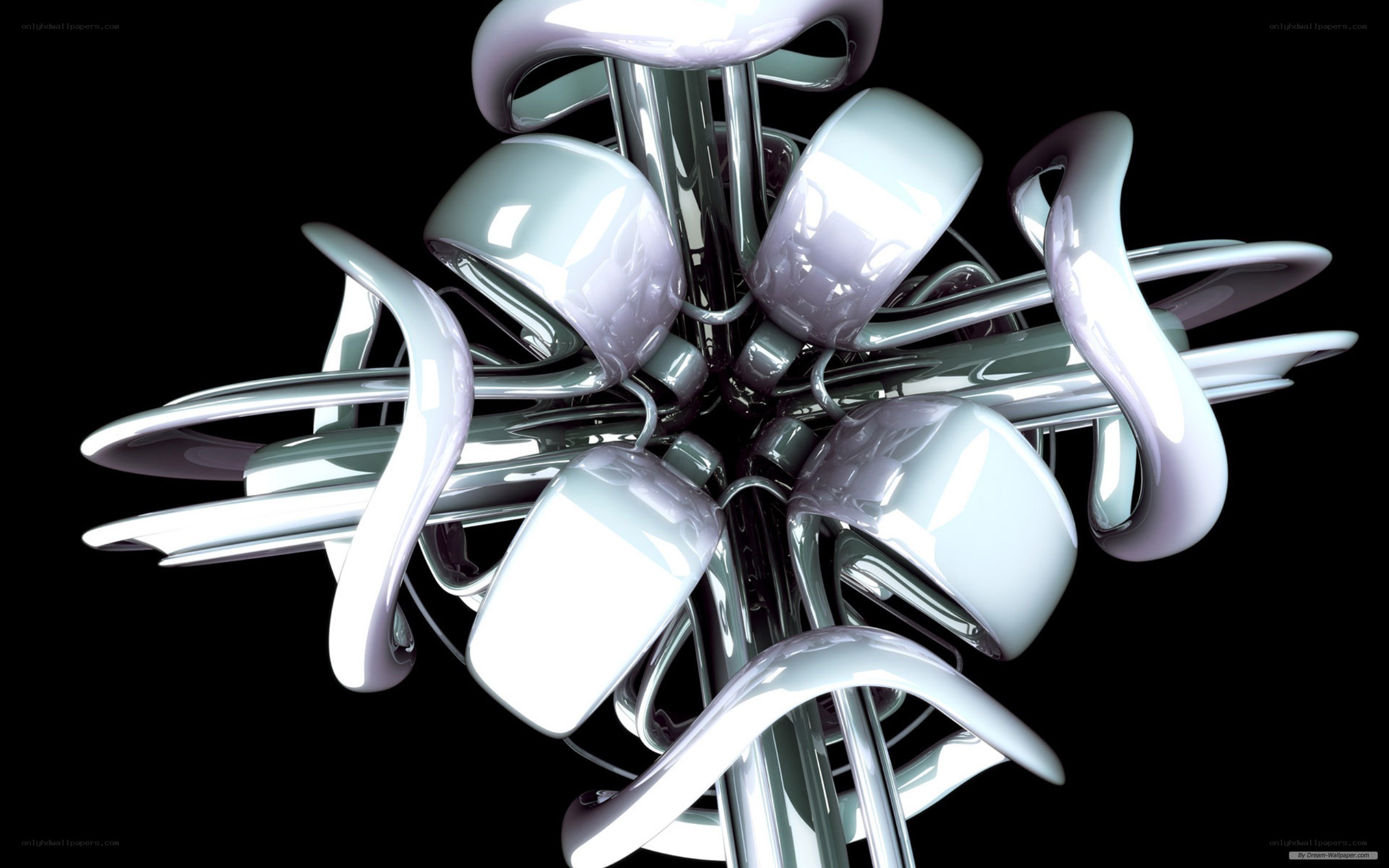 abstract metallic sculpture