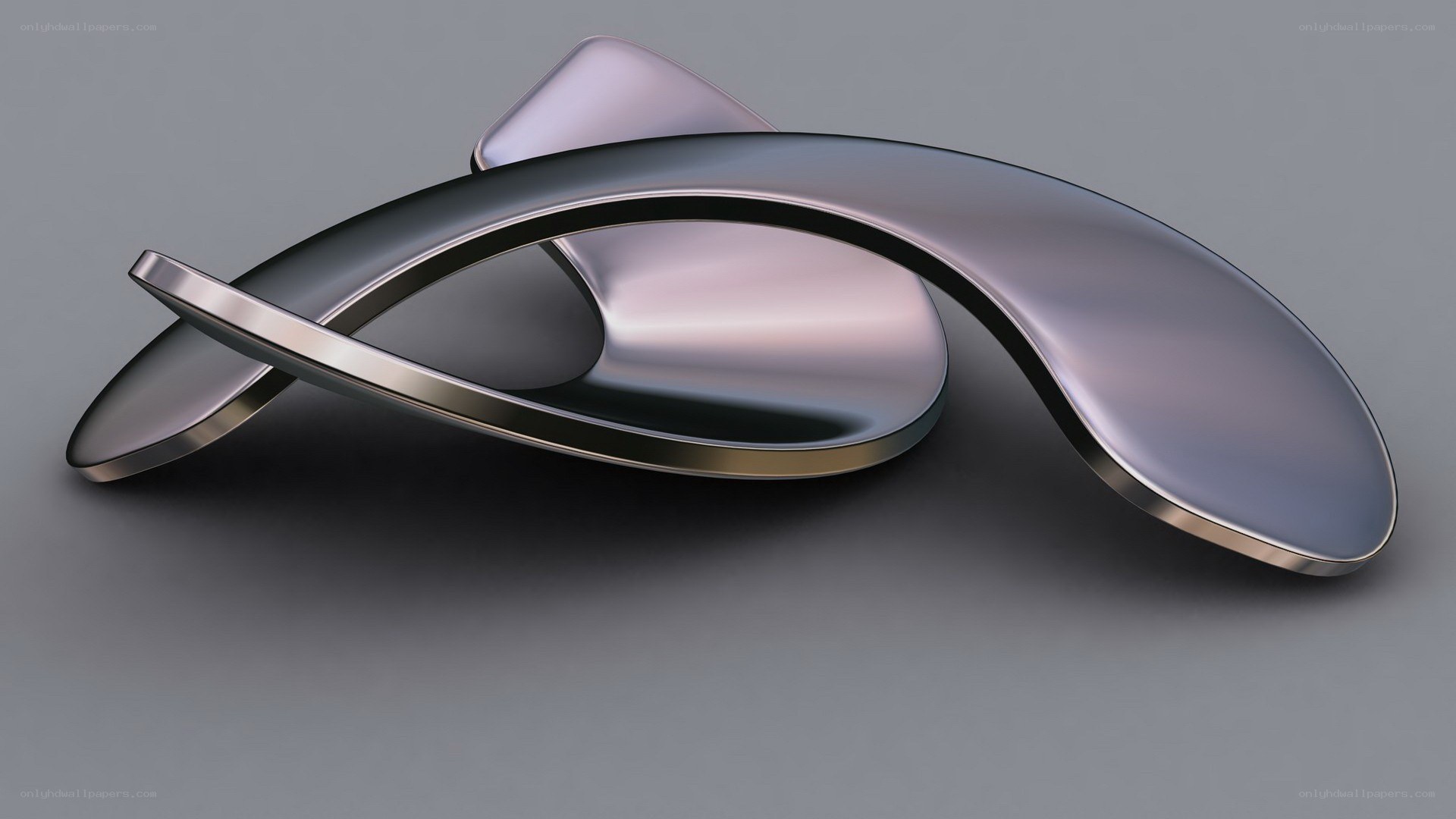 abstract metallic sculpture