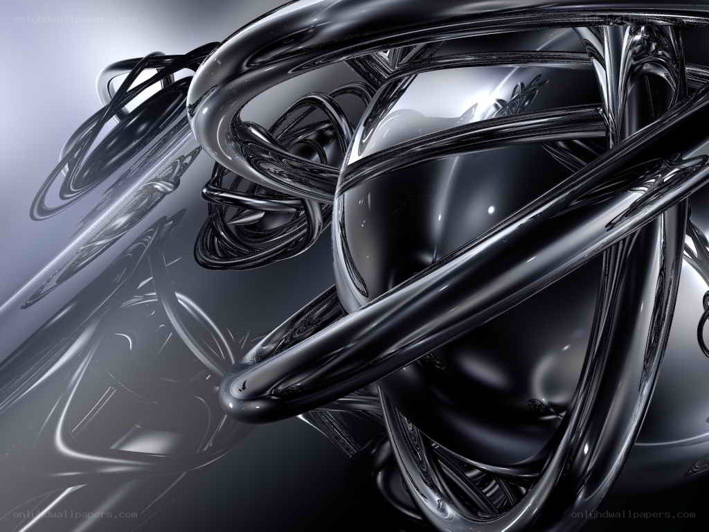 abstract metallic sculpture