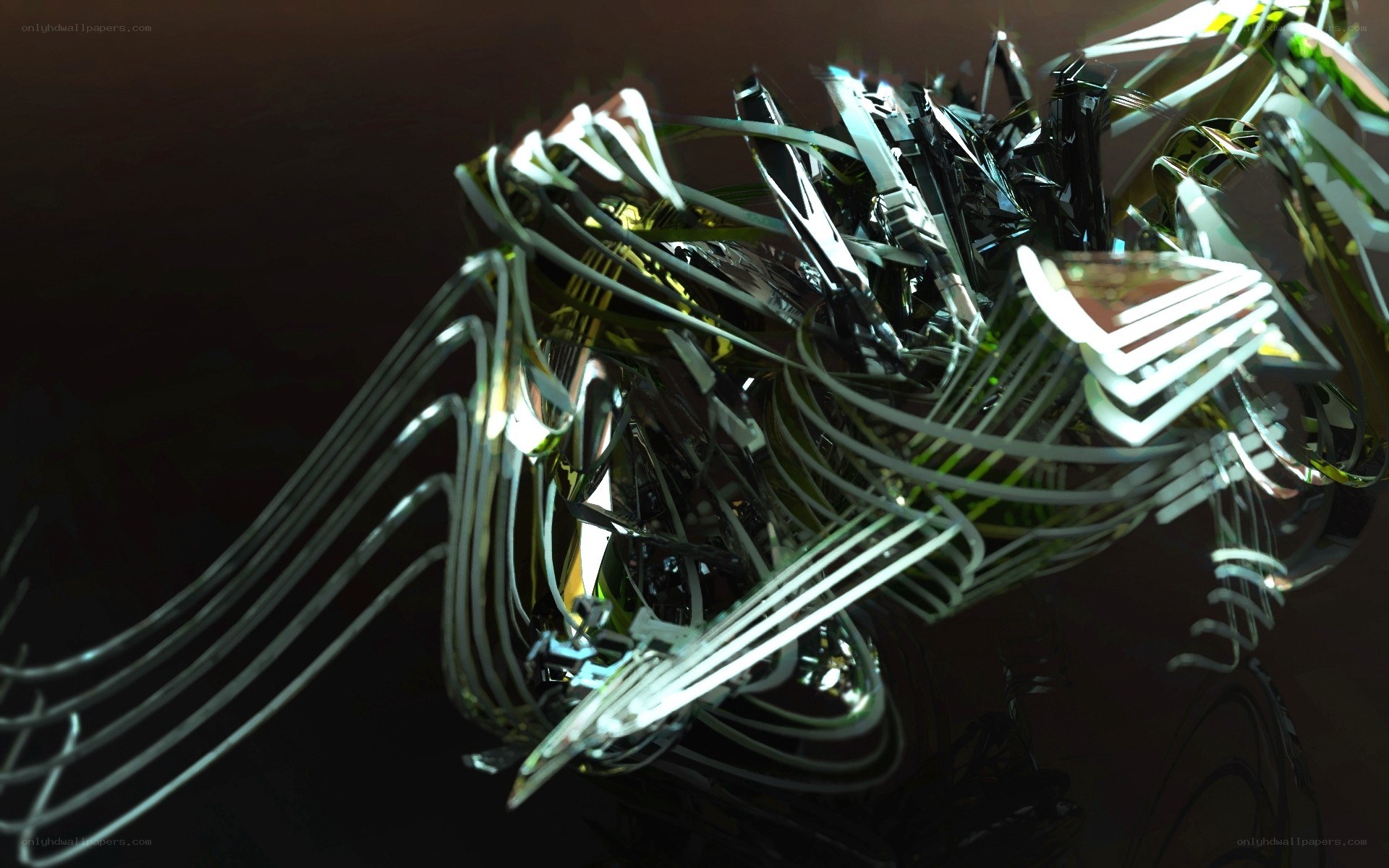 abstract metallic sculpture