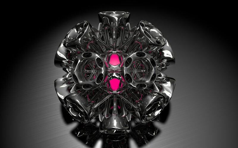abstract metallic sculpture