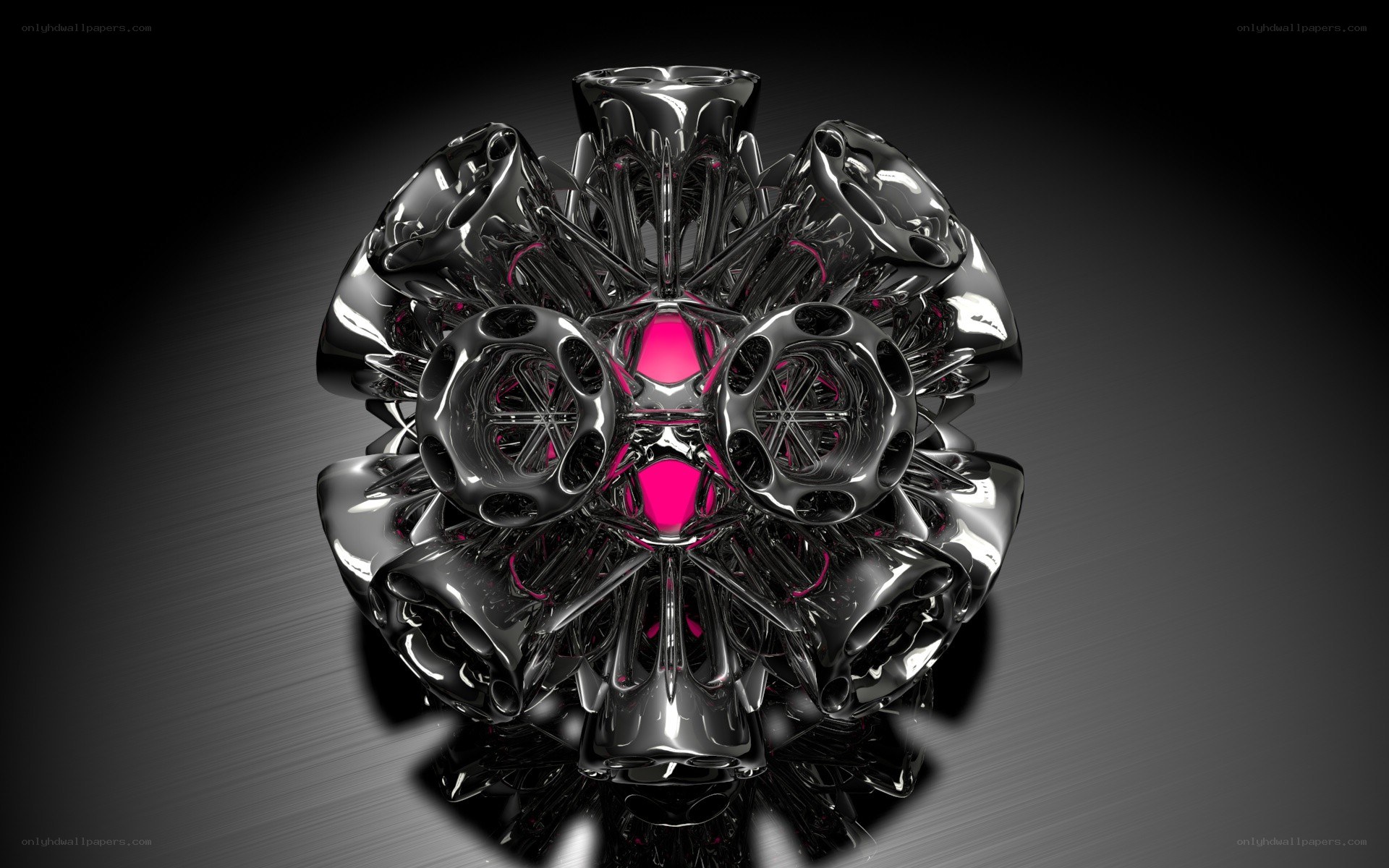 abstract metallic sculpture