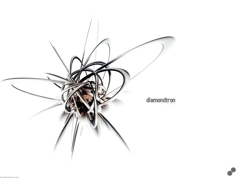 Abstract Metallic Sculpture — White, Minimalist