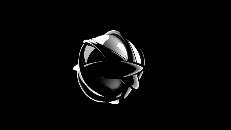abstract metallic sphere