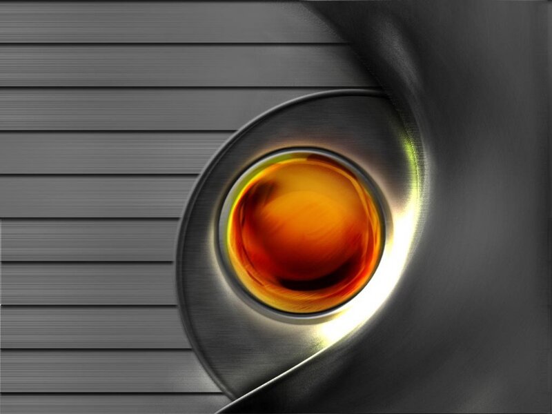 abstract metallic sphere
