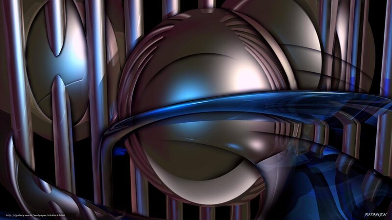 Abstract metallic sphere design