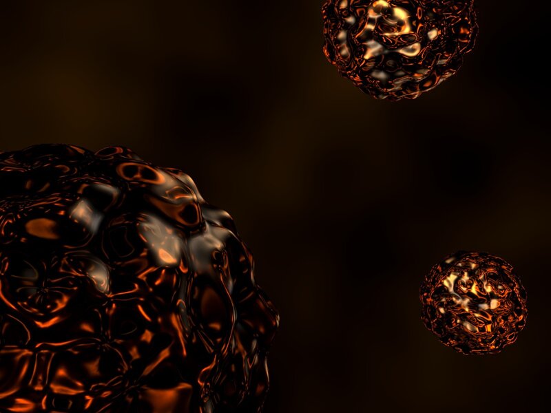 abstract metallic spheres