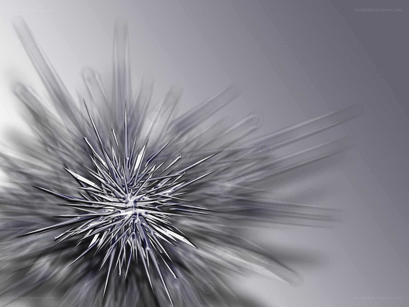 abstract metallic spiky pattern